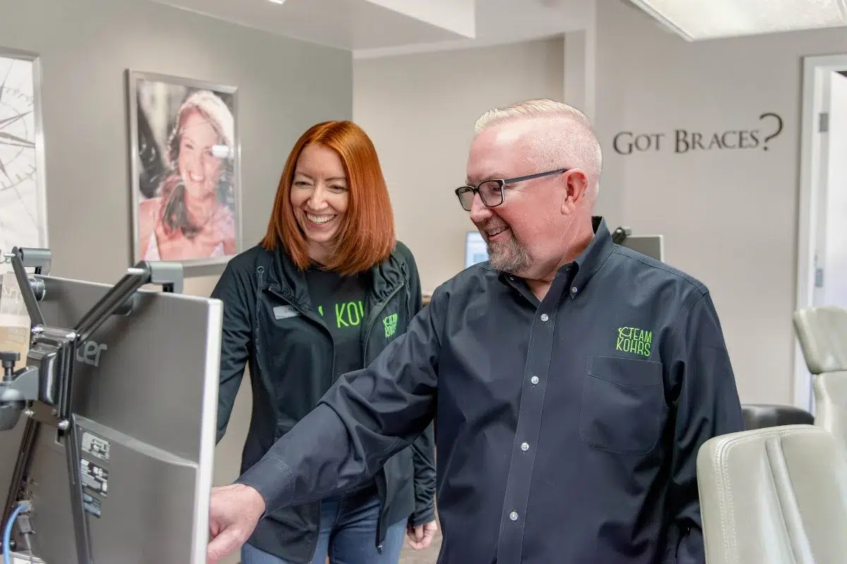 Kohrs-orthodontics-kohrs-ortho-team Kohrs orthodontics team reviewing clear braces treatment in aurora, bennett, and strasburg, co, offering expert, top-rated orthodontic care in metro denver